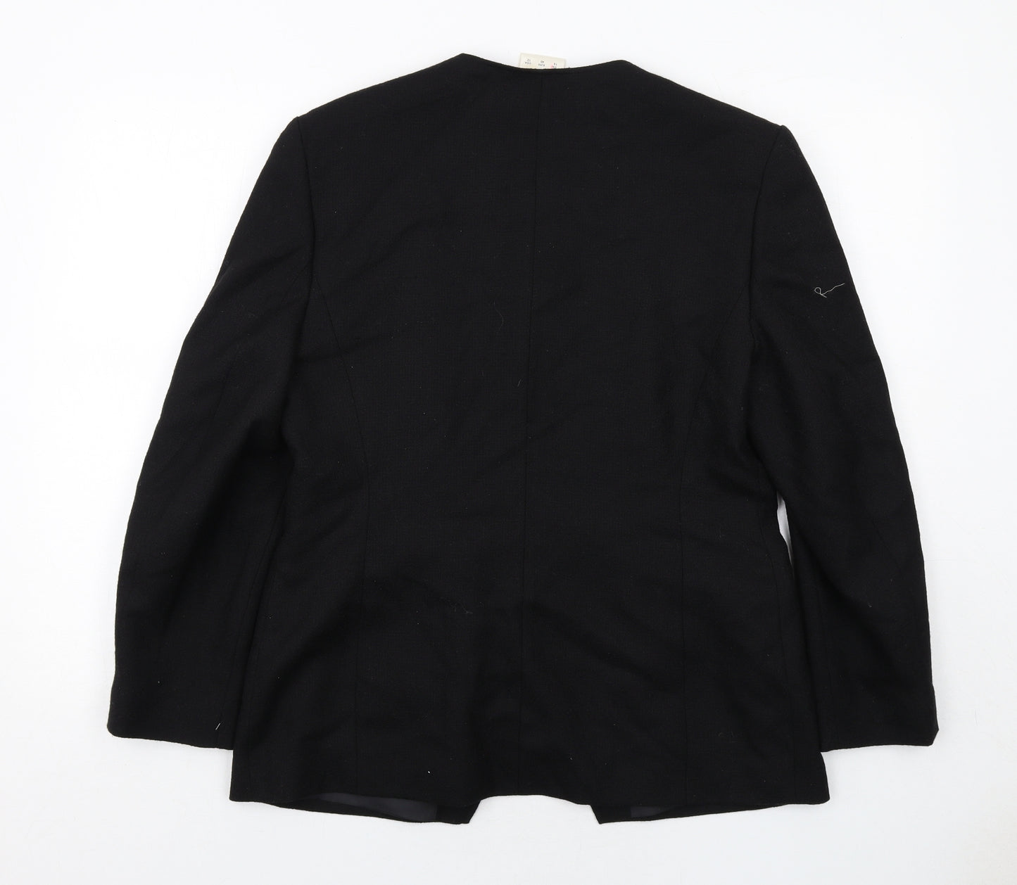 Eastex Womens Black Jacket Blazer Size 14 Button