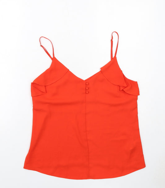 Dorothy Perkins Womens Red Polyester Camisole Tank Size 12 V-Neck