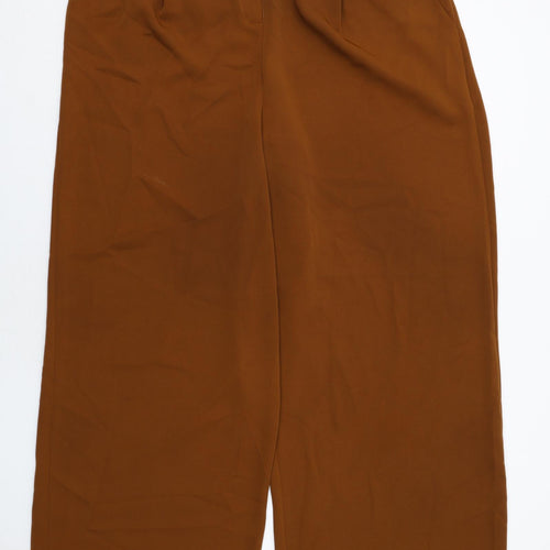 The Frolic Womens Brown Polyester Trousers Size 22 Regular Zip