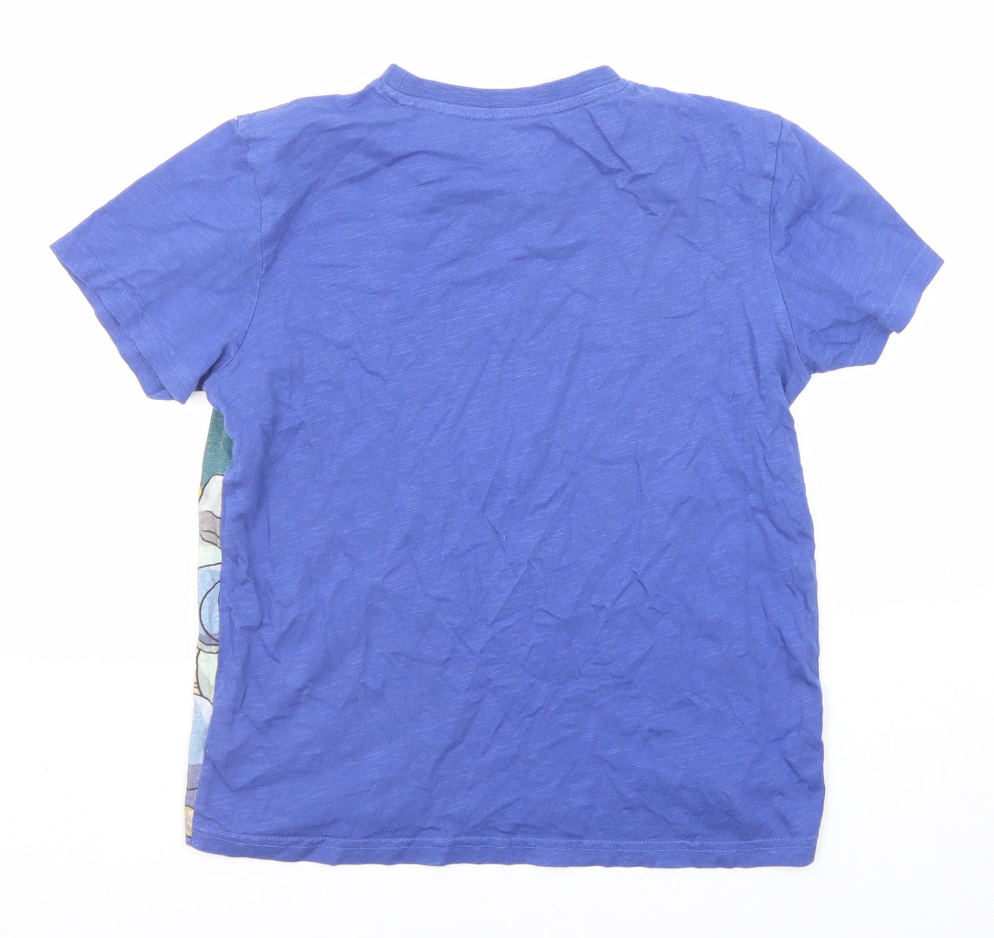 NEXT Boys Blue Cotton Basic T-Shirt Size 10 Years Round Neck Pullover - Pokémon