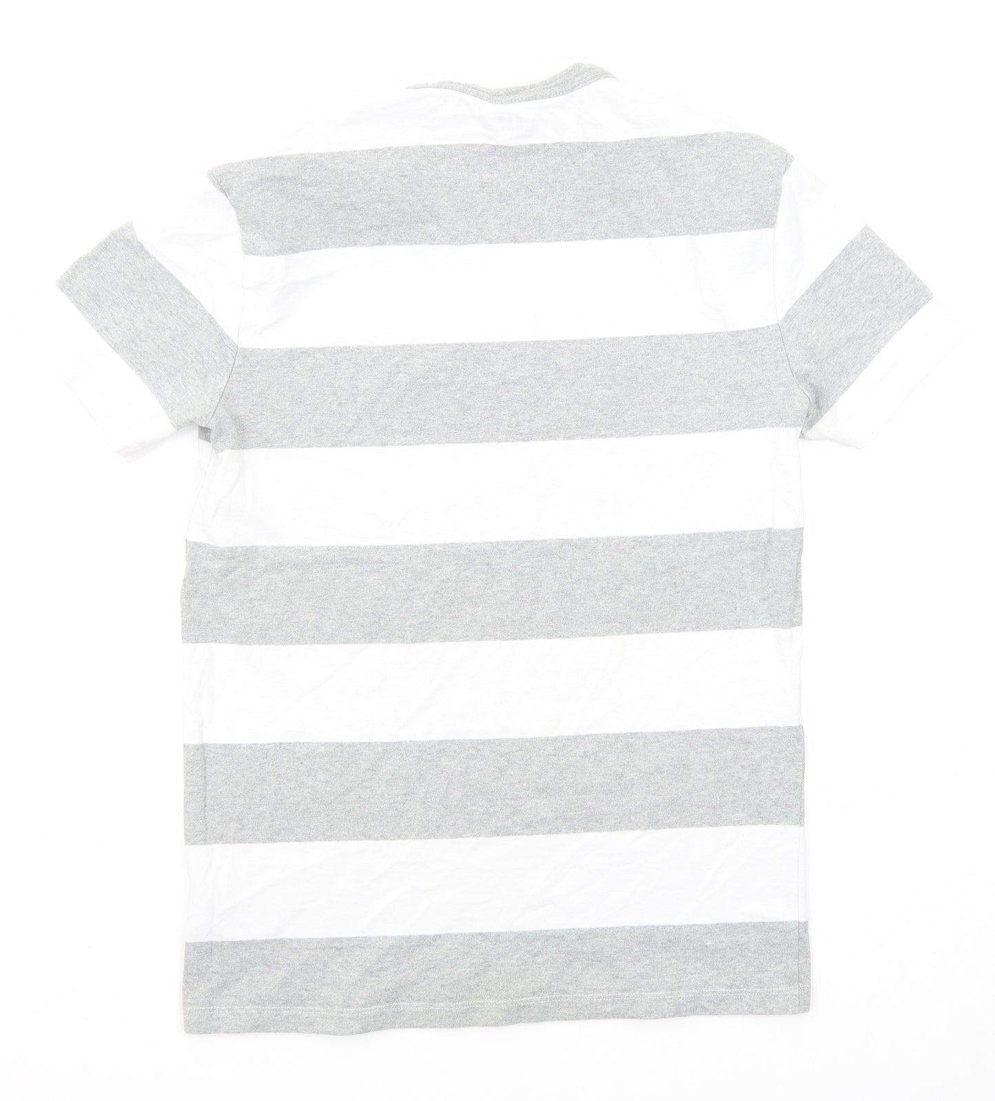 Gap Mens Grey Colourblock Cotton T-Shirt Size XS Round Neck