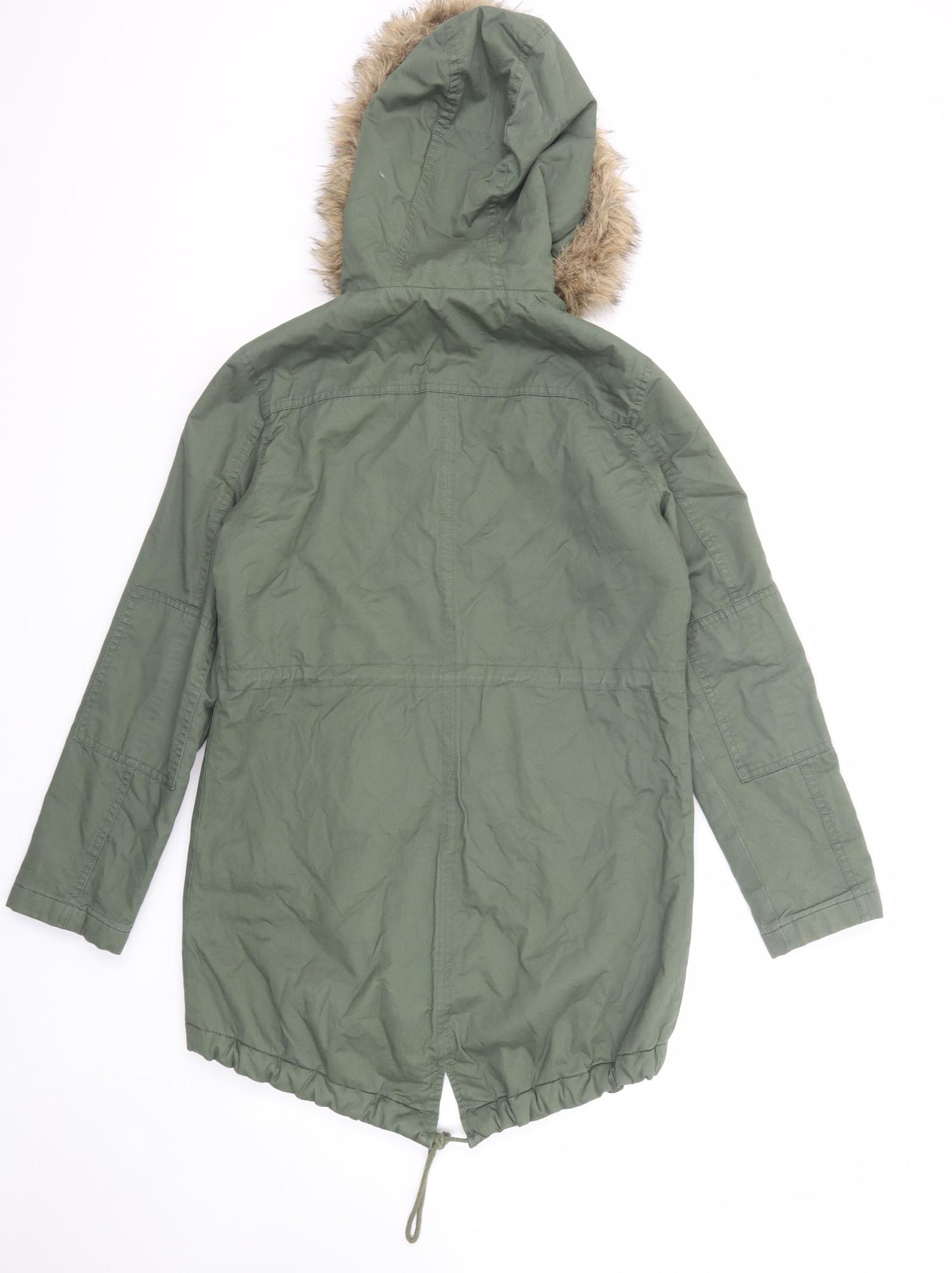 Gap Womens Green Parka Coat Size S Zip