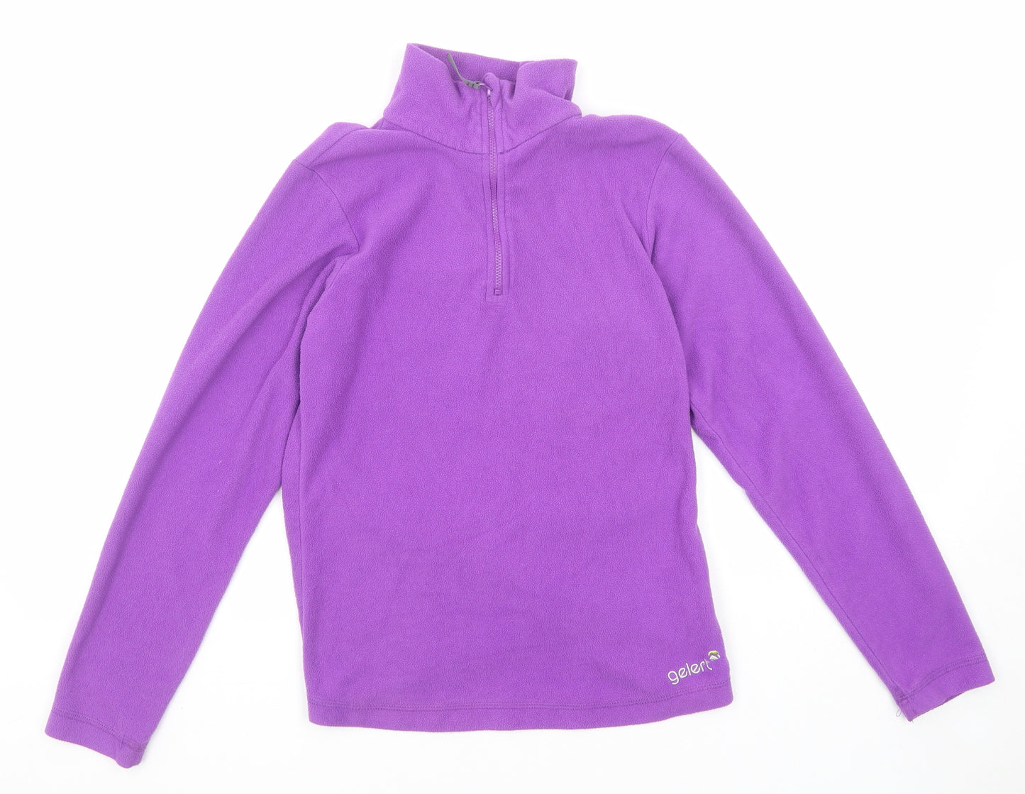 Gelert Girls Purple Polyester Pullover Sweatshirt Size 13 Years Zip - Quarter-Zip