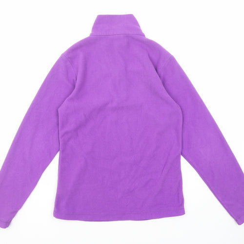 Gelert Girls Purple Polyester Pullover Sweatshirt Size 13 Years Zip - Quarter-Zip