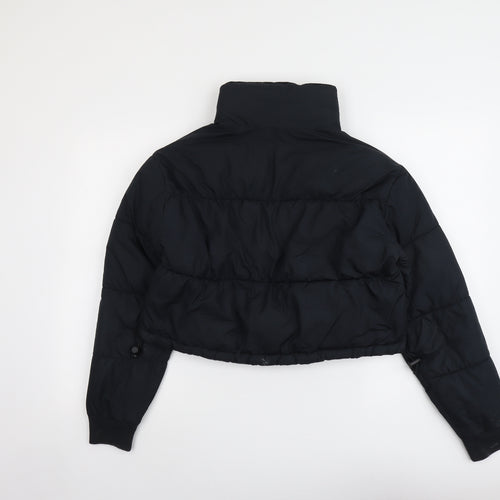 Hollister Womens Black Puffer Jacket Jacket Size XS Zip