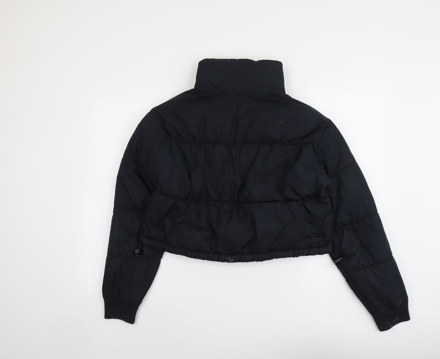 Hollister Womens Black Puffer Jacket Jacket Size XS Zip