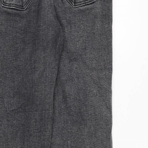 NEXT Womens Grey Cotton Skinny Jeans Size 14 Regular Zip