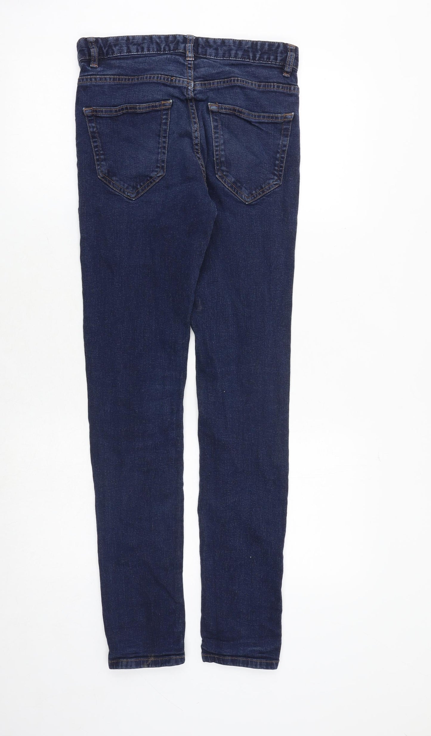 NEXT Mens Blue Cotton Skinny Jeans Size 28 in Regular Zip