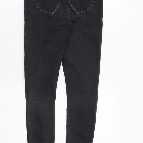 River Island Womens Black Polyester Skinny Jeans Size 8 Regular Zip