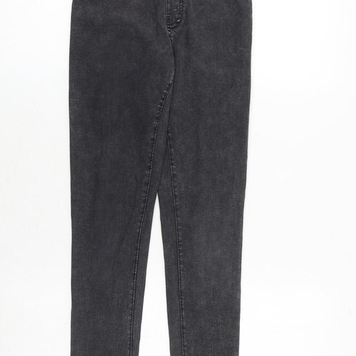 H&M Girls Grey Cotton Jegging Jeans Size 11-12 Years Regular