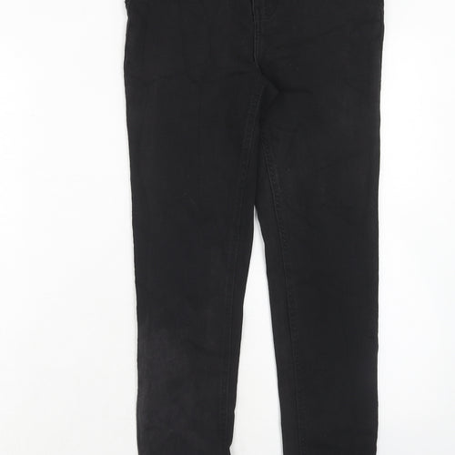 Golddigga Womens Black Cotton Skinny Jeans Size 8 Regular Zip