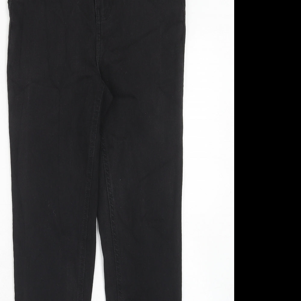 Golddigga Womens Black Cotton Skinny Jeans Size 8 Regular Zip
