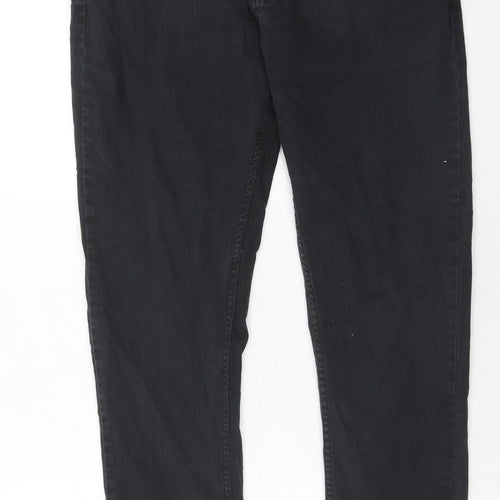 Threadbare Mens Black Cotton Skinny Jeans Size 32 in Regular Zip