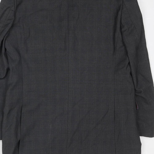Colliezione Mens Grey Polyester Jacket Suit Jacket Size 40 Regular