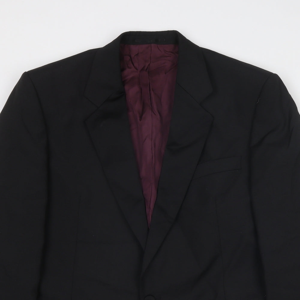 Skopes Mens Black Polyester Tuxedo Suit Jacket Size 42 Regular
