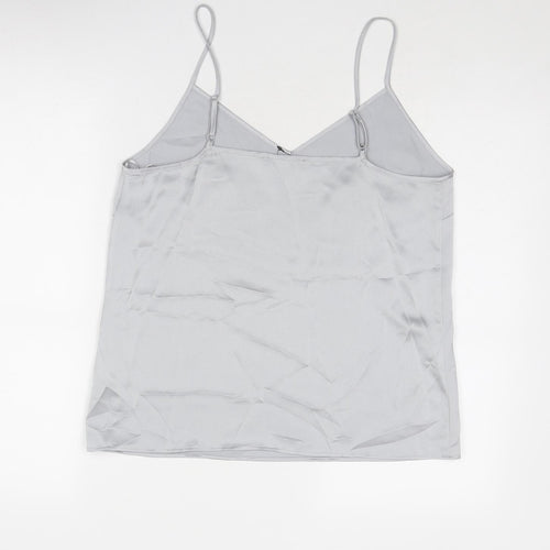 Marks and Spencer Womens Grey Polyester Camisole Tank Size 12 V-Neck