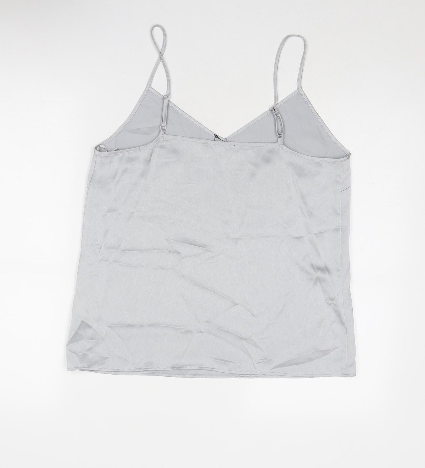 Marks and Spencer Womens Grey Polyester Camisole Tank Size 12 V-Neck