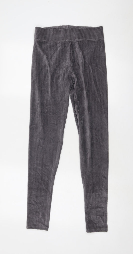 Marks and Spencer Womens Grey Cotton Jogger Leggings Size 8