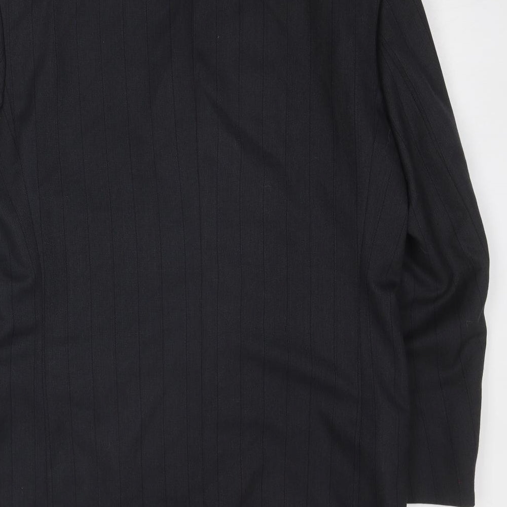 Time & Co Mens Grey Polyester Jacket Suit Jacket Size 42 Regular