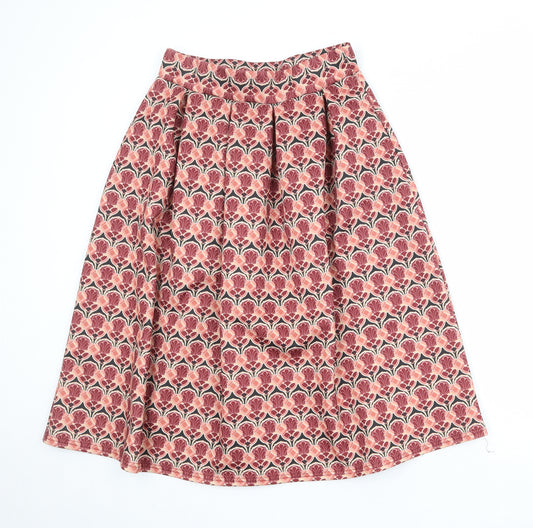 Savida Womens Multicoloured Geometric Polyester Tulip Skirt Size 12