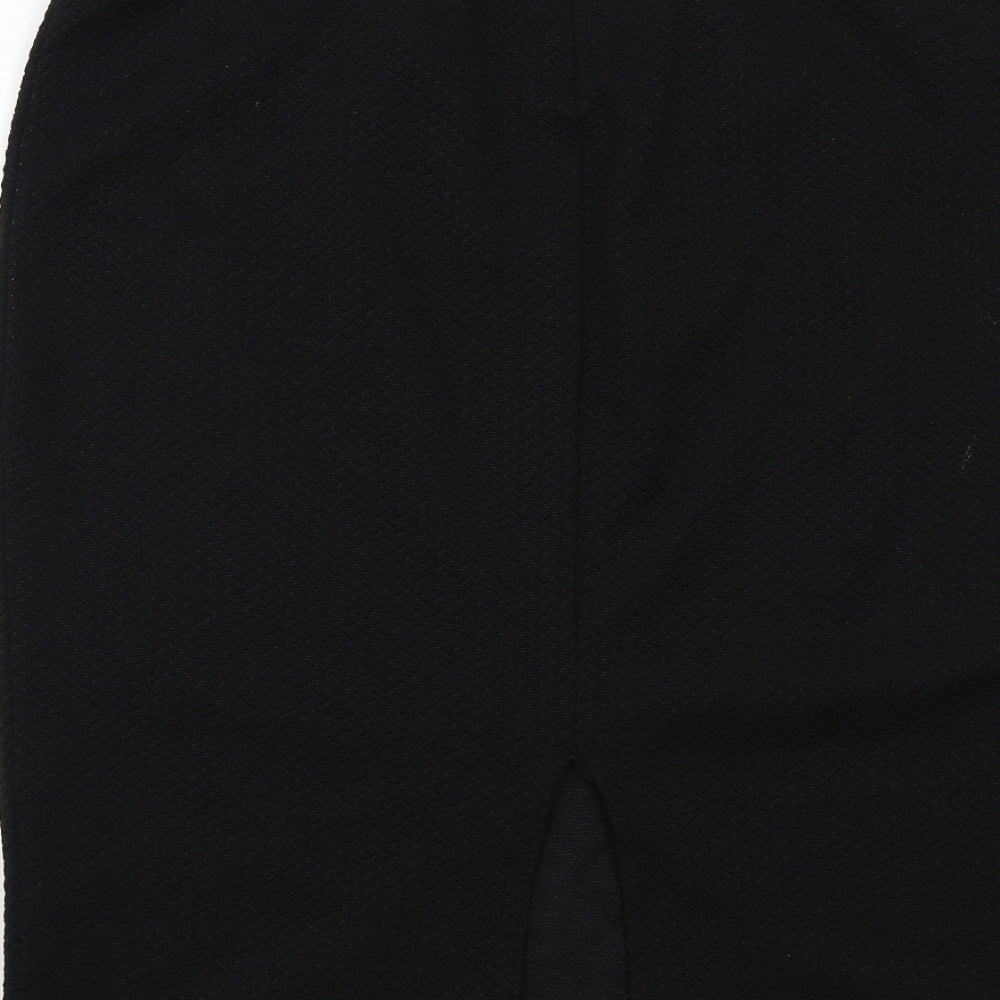 BHS Womens Black Polyester A-Line Skirt Size 20