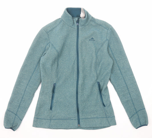 DECATHLON Womens Blue Geometric Jacket Size S Zip