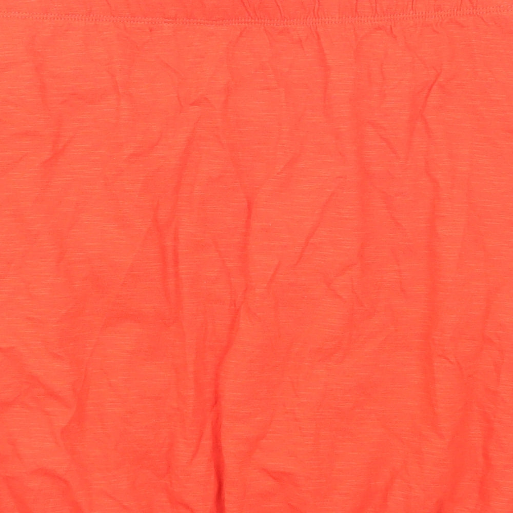 NEXT Womens Red Cotton Basic T-Shirt Size 18 Square Neck - Strapless