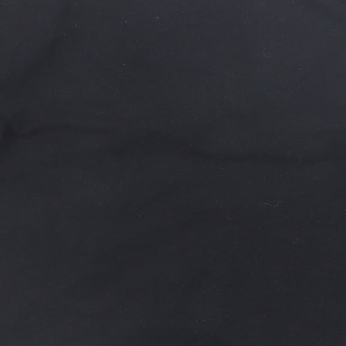 Zara Womens Black Polyester Basic Blouse Size S Scoop Neck - Ruffle Sleeve
