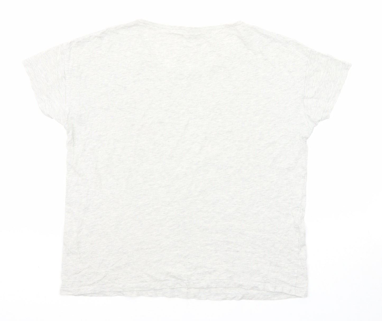 Cath Kidston Womens Grey Cotton Basic T-Shirt Size S Round Neck - Parrots