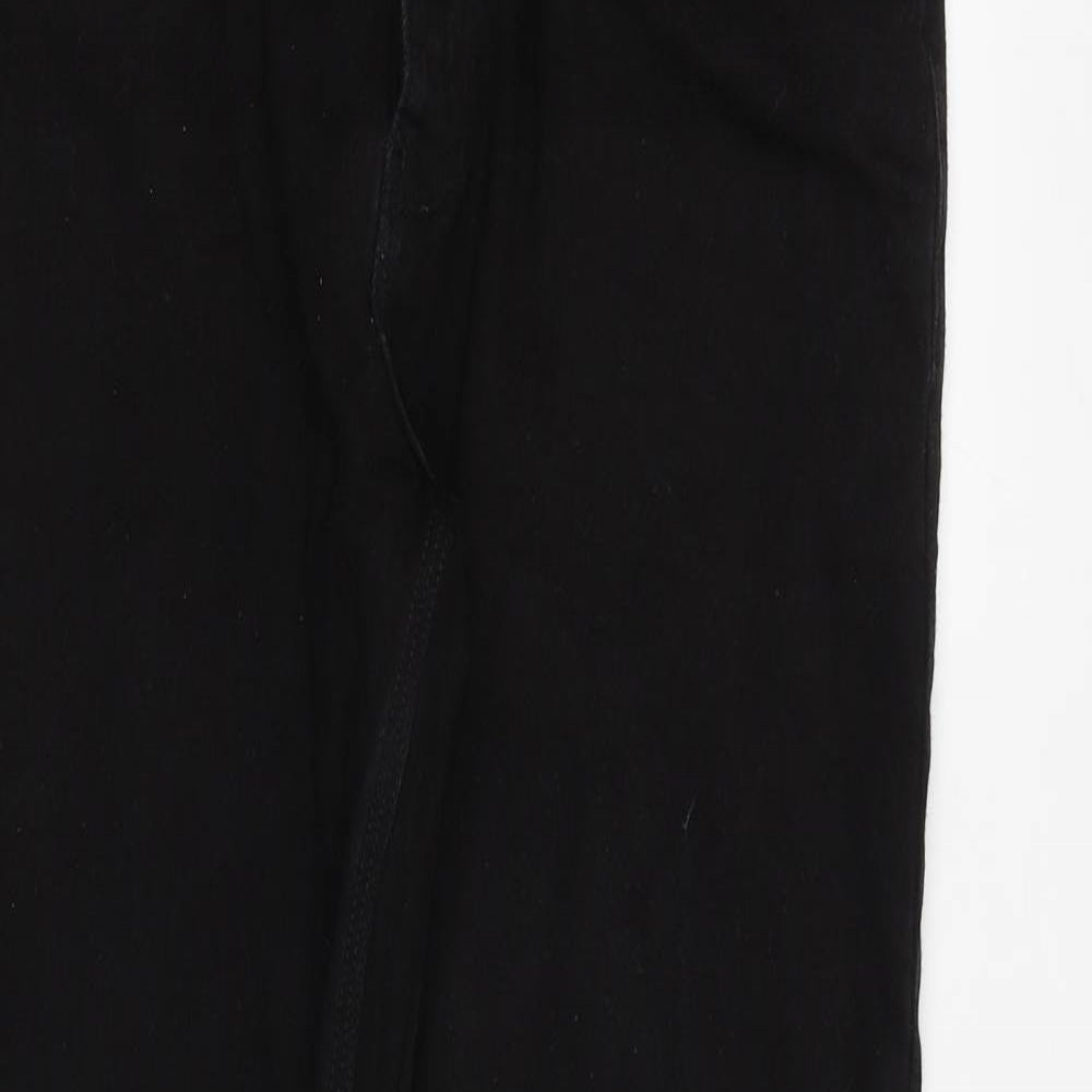 Luke Mens Black Cotton Skinny Jeans Size 36 in Regular Button