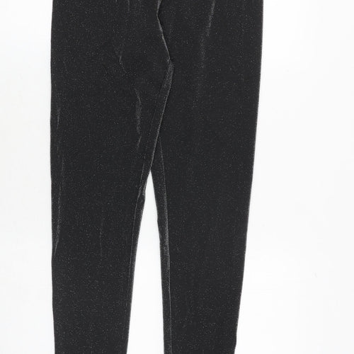 Marks and Spencer Womens Black Polyamide Capri Leggings Size 10 Regular