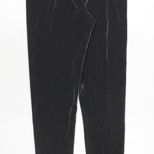 Marks and Spencer Womens Black Polyamide Capri Leggings Size 10 Regular