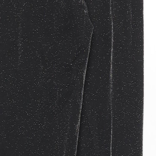 Marks and Spencer Womens Black Polyamide Capri Leggings Size 10 Regular