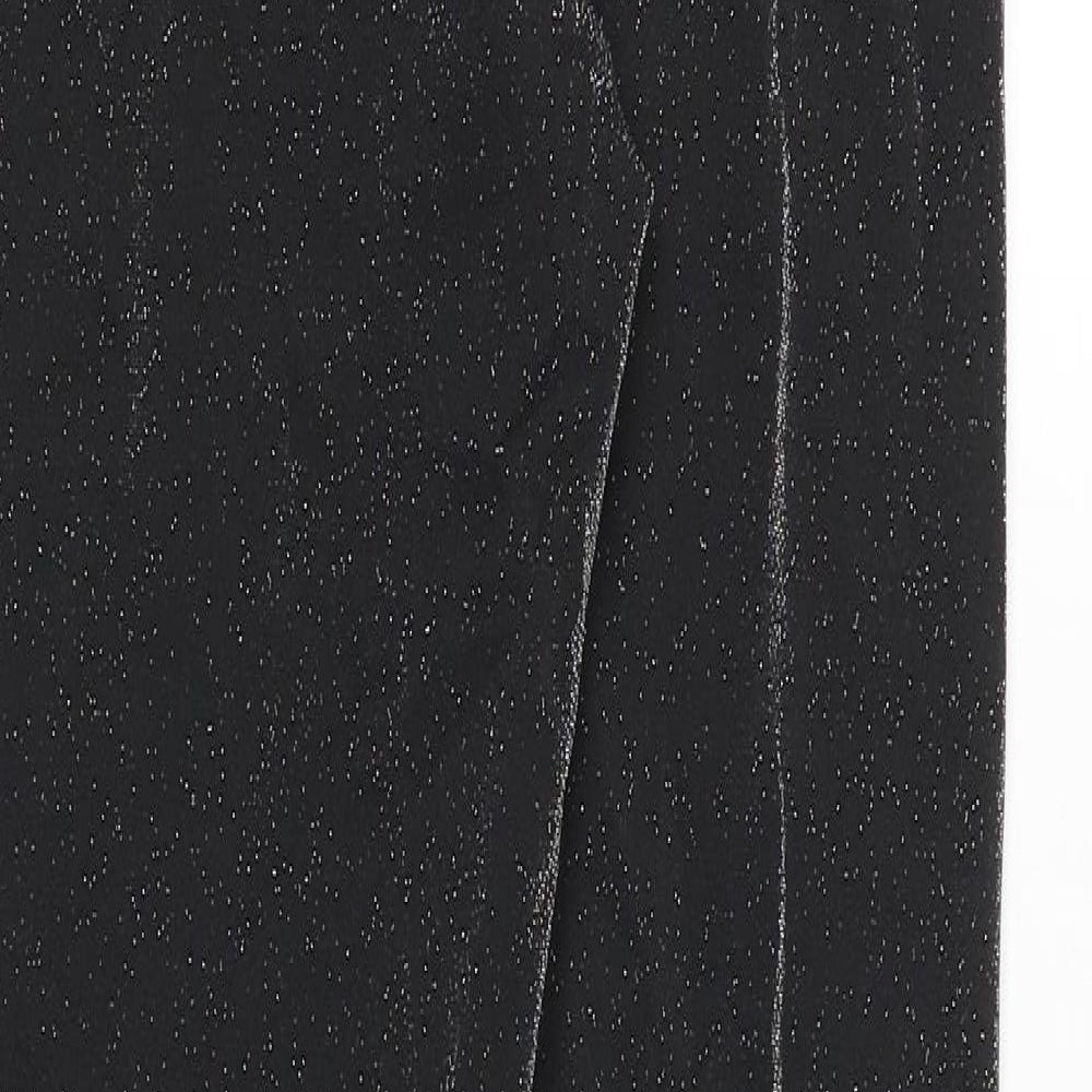 Marks and Spencer Womens Black Polyamide Capri Leggings Size 10 Regular