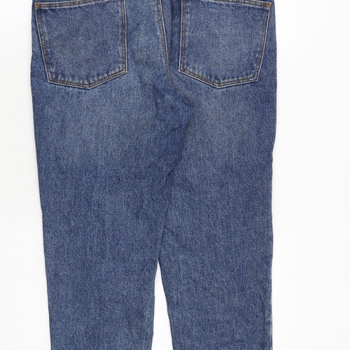 ASOS Mens Blue Cotton Tapered Jeans Size 30 in Regular Zip