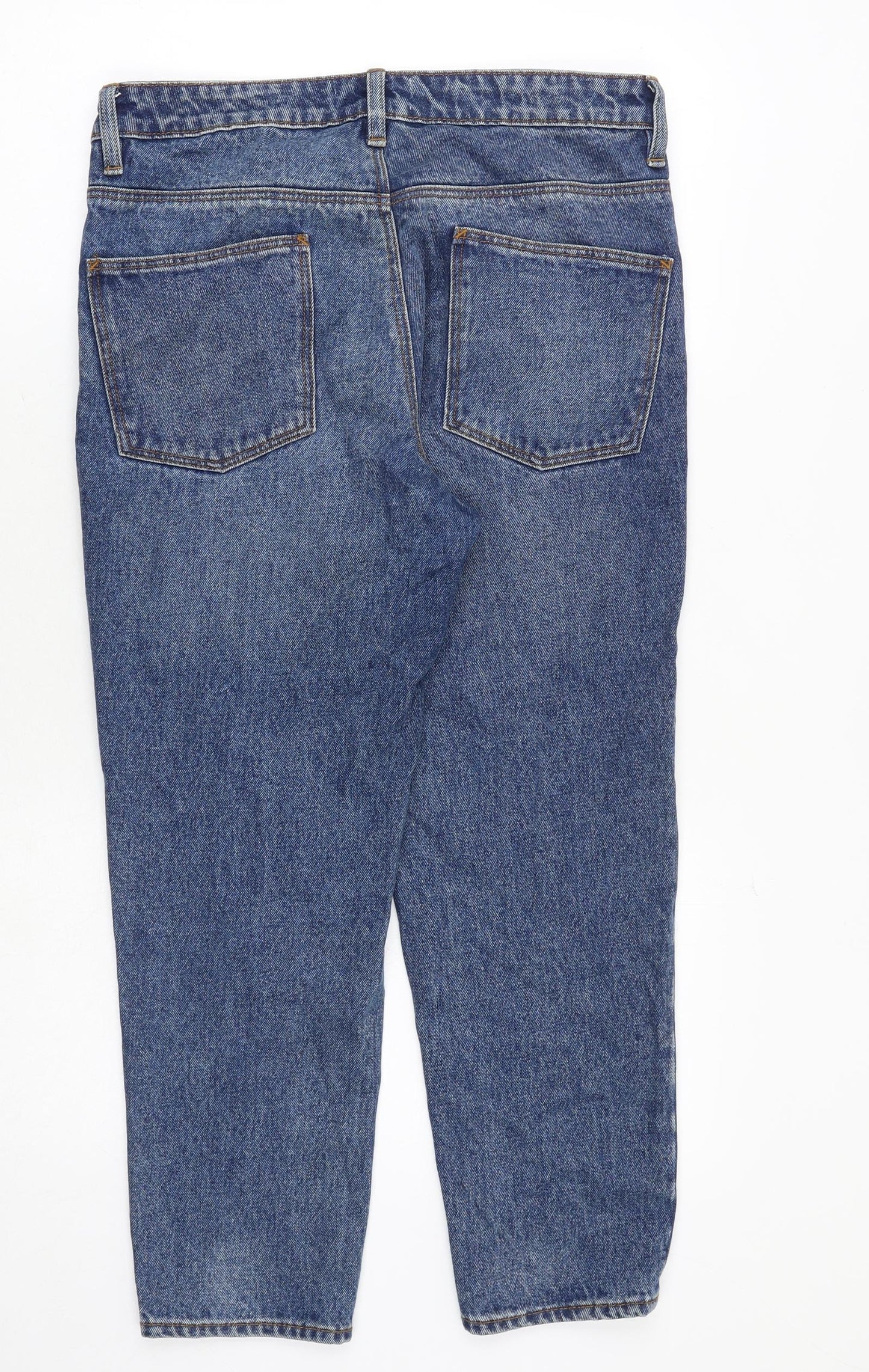 ASOS Mens Blue Cotton Tapered Jeans Size 30 in Regular Zip