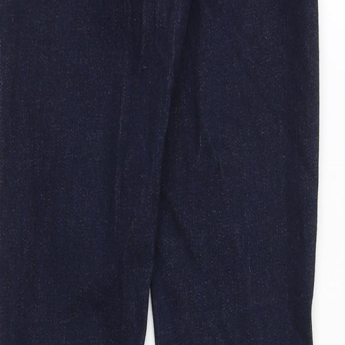 Topshop Womens Blue Cotton Skinny Jeans Size 26 in Regular Zip