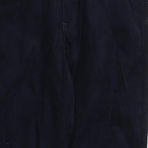 Marks and Spencer Mens Blue Polyester Trousers Size 34 in Regular Zip