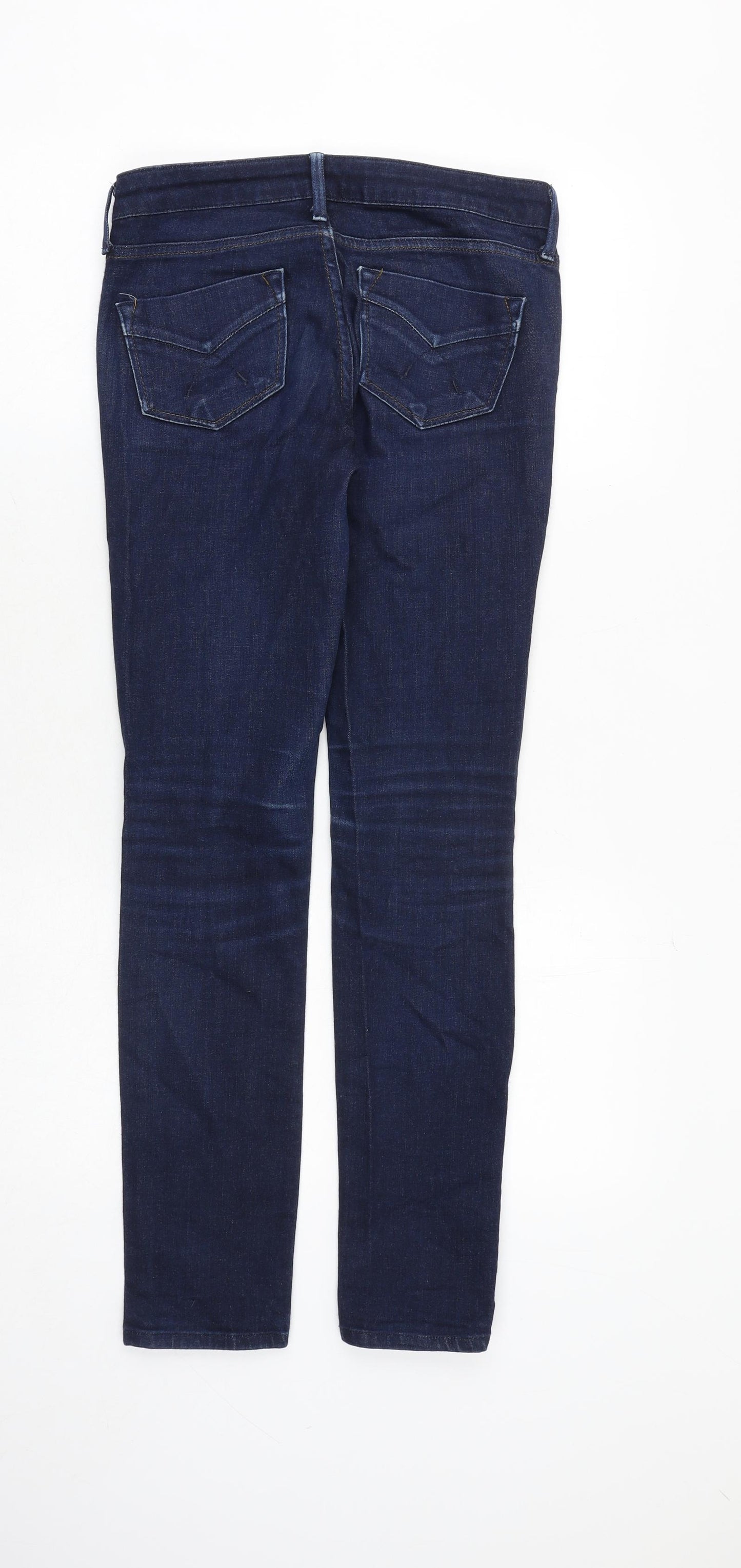 Topshop Womens Blue Cotton Skinny Jeans Size 26 in L30 in Regular Zip