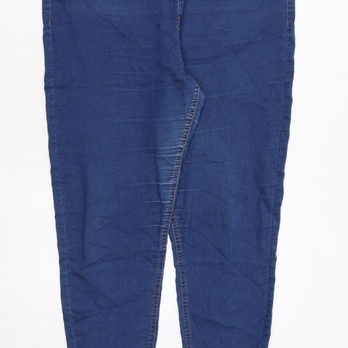 Marks and Spencer Womens Blue Cotton Jegging Jeans Size 18 Regular
