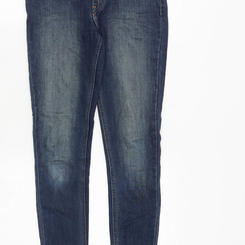 Levi's Womens Blue Cotton Skinny Jeans Size 26 in Regular Zip