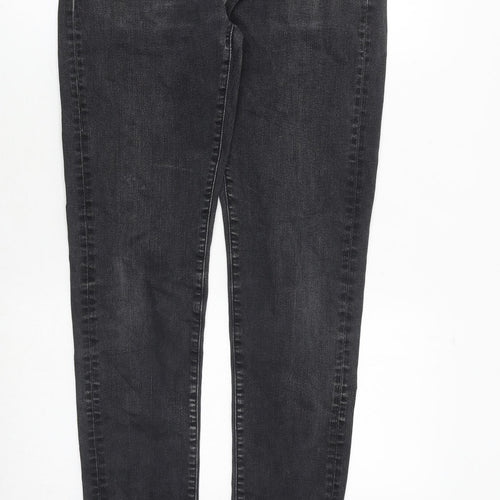 Uniqlo Mens Grey Cotton Skinny Jeans Size 32 in Regular Zip