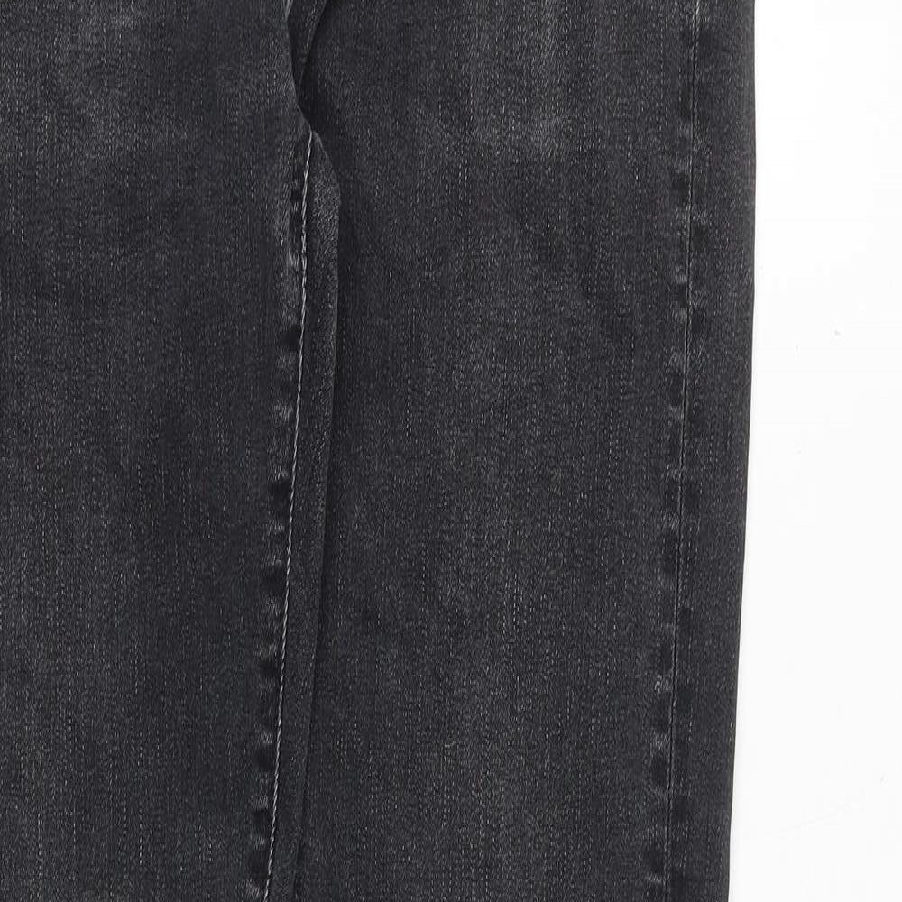 Uniqlo Mens Grey Cotton Skinny Jeans Size 32 in Regular Zip
