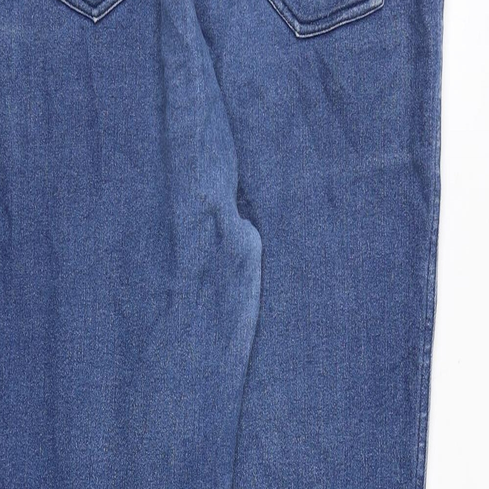 Laura Ashley Womens Blue Cotton Jegging Jeans Size 14 Regular