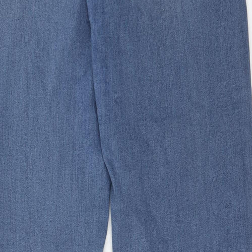 John Baner Womens Blue Cotton Skinny Jeans Size 18 Regular Zip