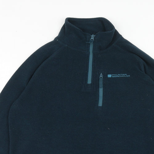 Mountain Warehouse Mens Blue Polyester Pullover Sweatshirt Size XS