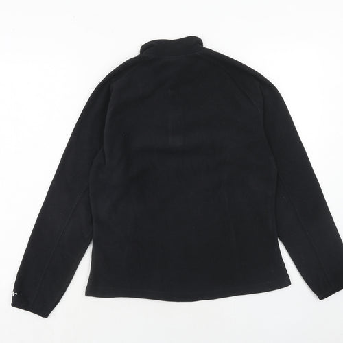 DECATHLON Womens Black Polyester Pullover Sweatshirt Size M Zip