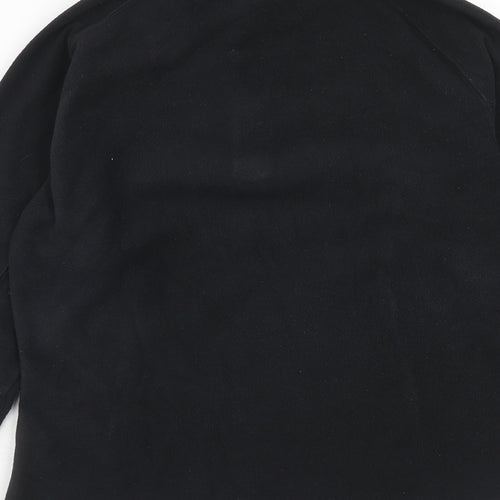 DECATHLON Womens Black Polyester Pullover Sweatshirt Size M Zip