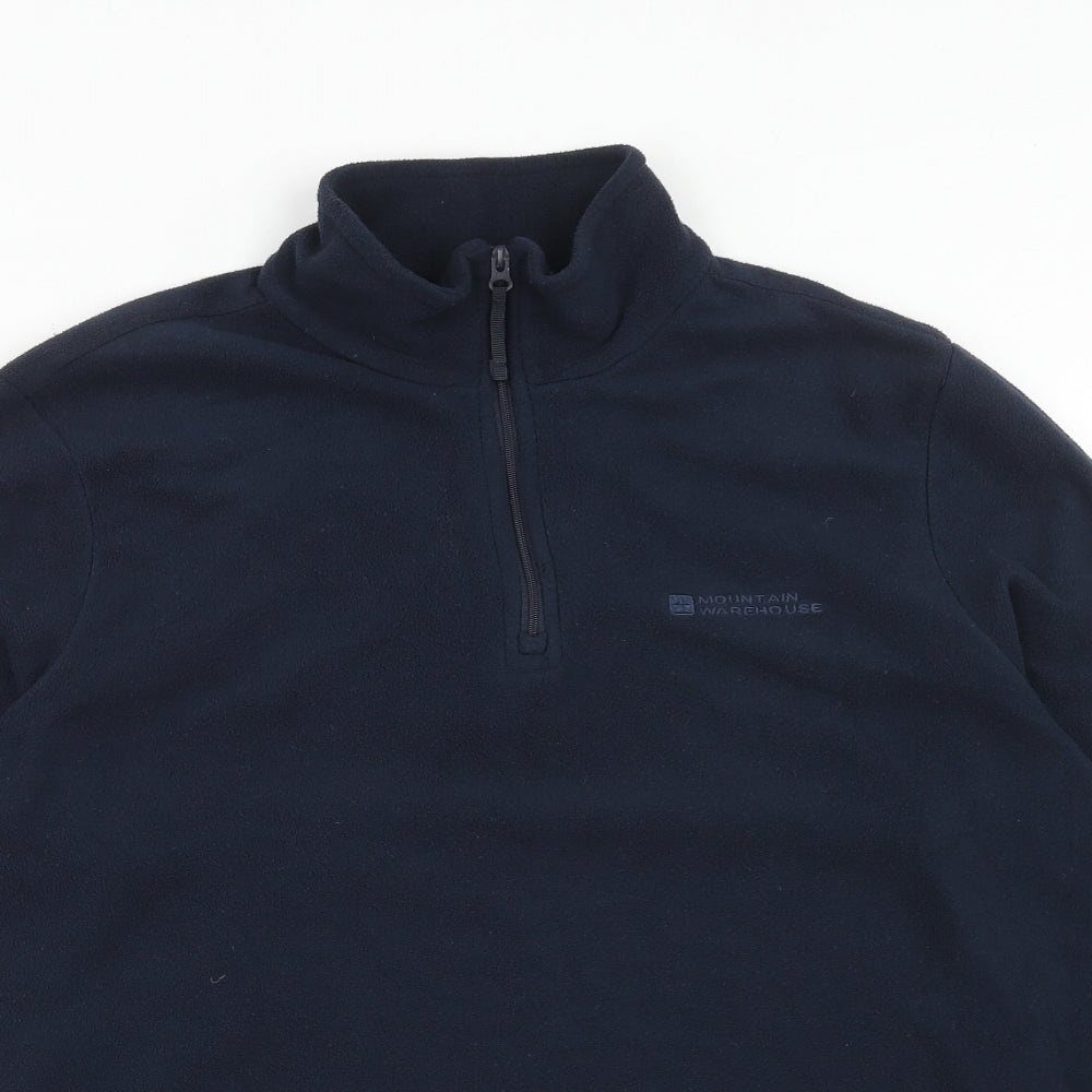 Mountain Warehouse Mens Blue Polyester Pullover Sweatshirt Size S