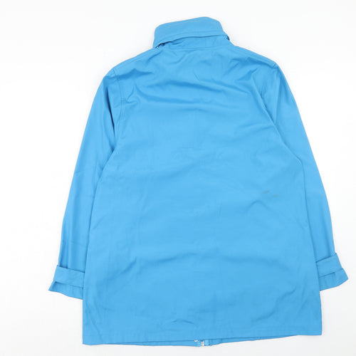 TIGI Womens Blue Jacket Size 14 Zip